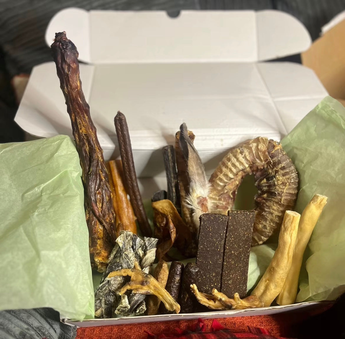£20 natural dog treat box