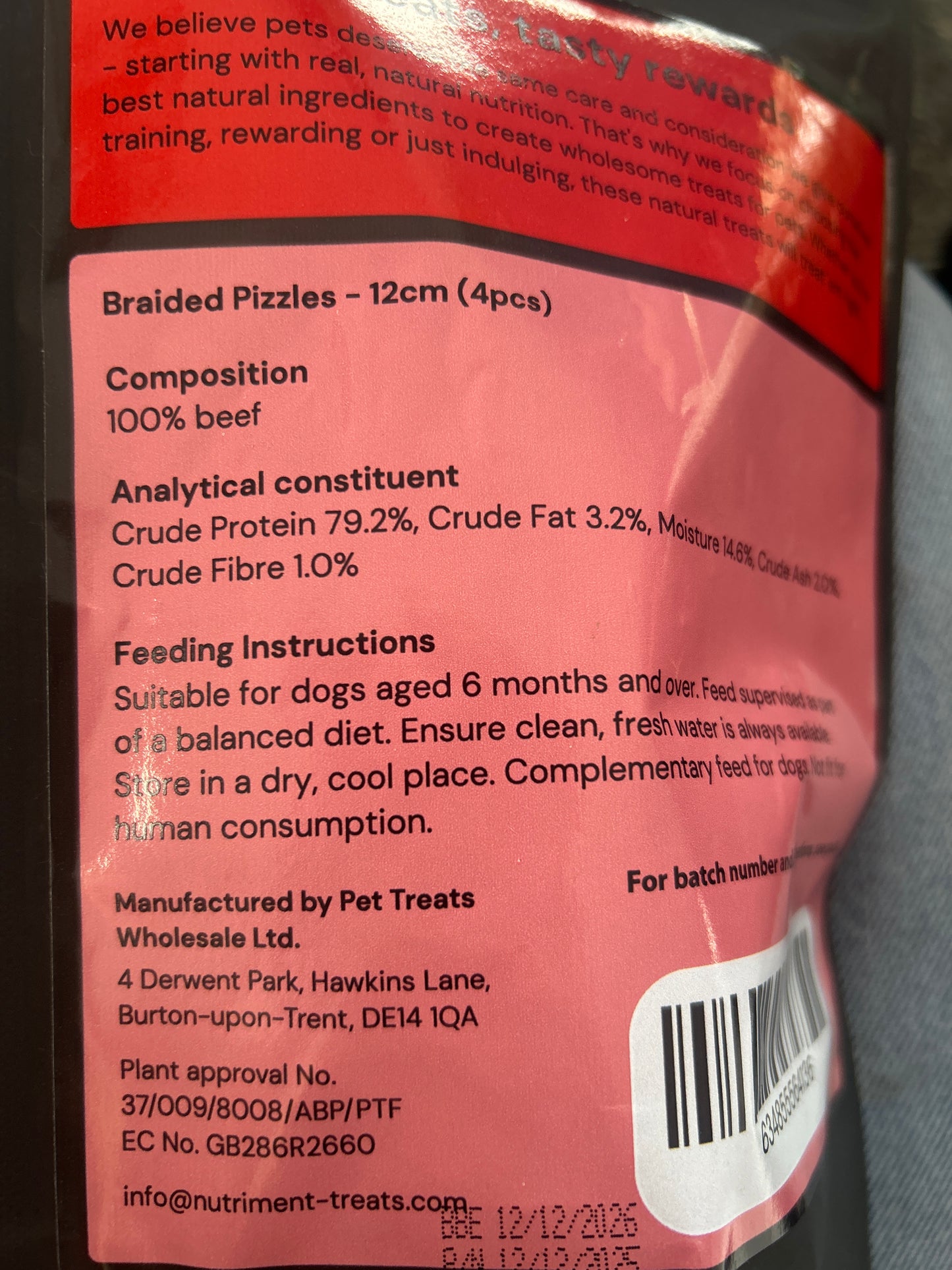 Braided Pizzles - 12cm