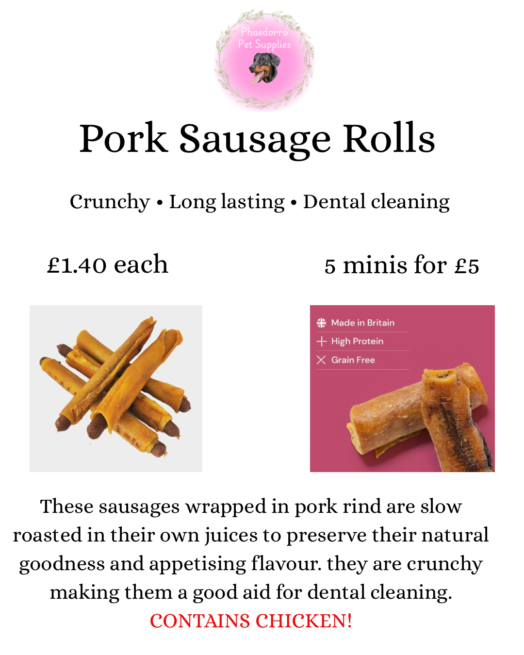 Pigs in blankets - 5pc pack