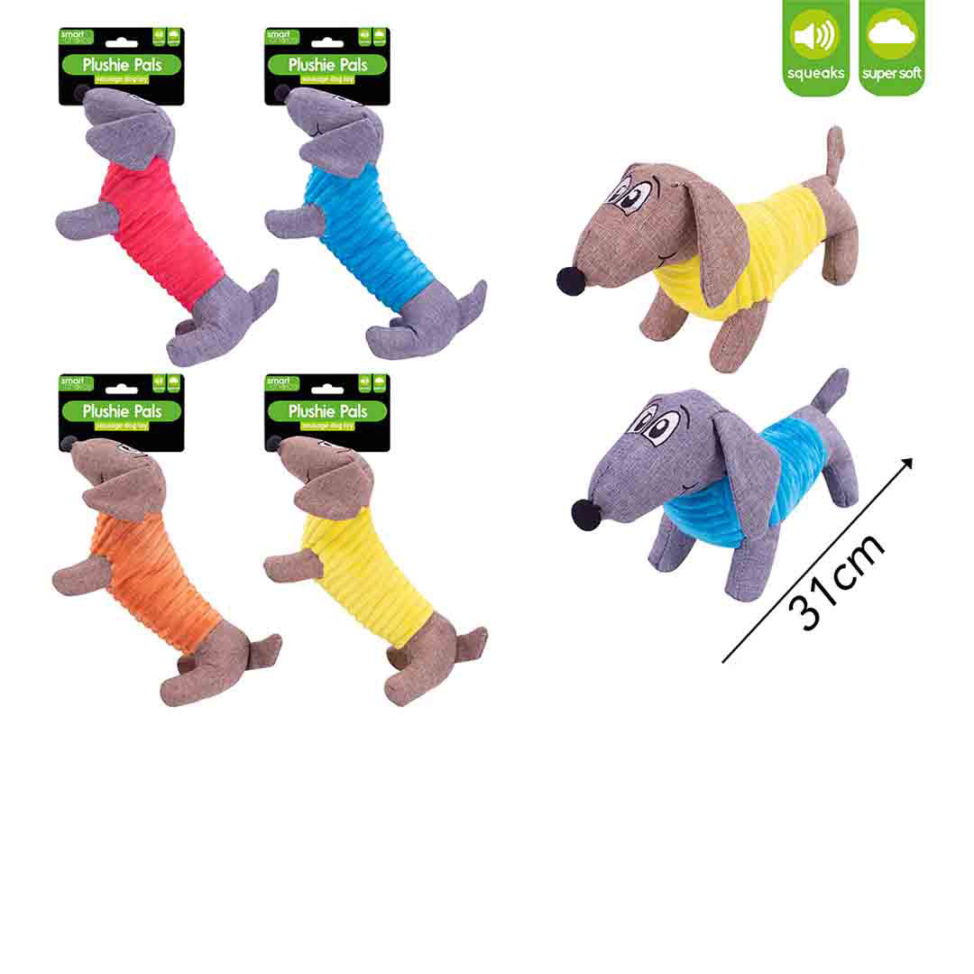 Dachshund plush squeaky toy